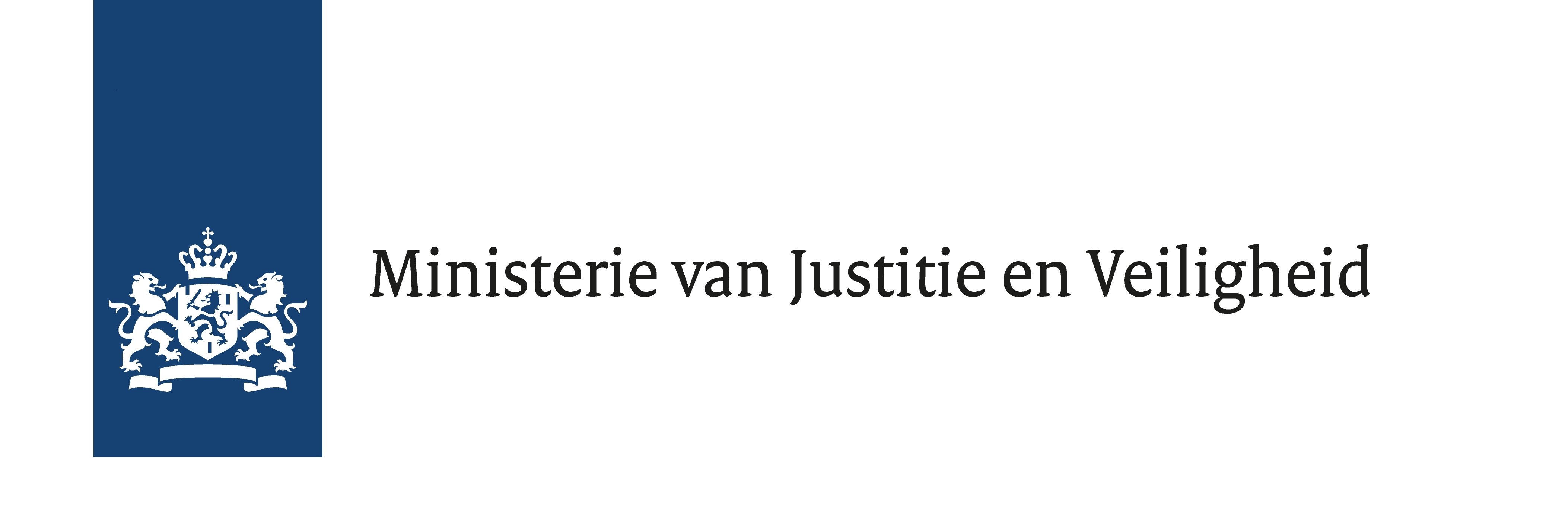 Logo Ministerie van Justitie en Veiligheid