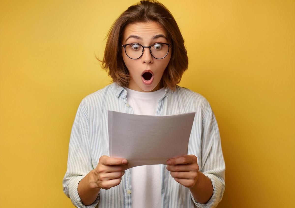 Vrouw verrast door brief incassobureau